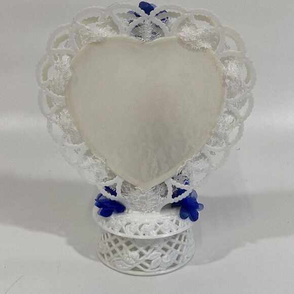 Vintage 1980s Wedding Cake Topper Porcelain Bride & Groom 9” - Picture 5 of 7